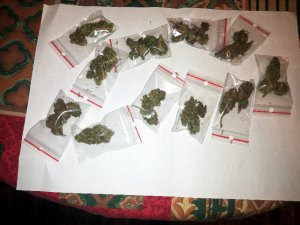 Zabezpieczona marihuana