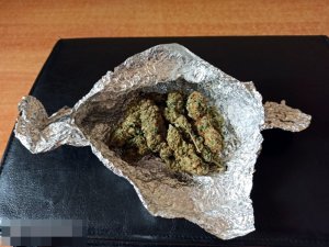 Marihuana zabezpieczona przez policjantów