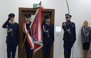 Uroczysta zbiórka w Komendzie Powiatowej Policji w Pruszkowie