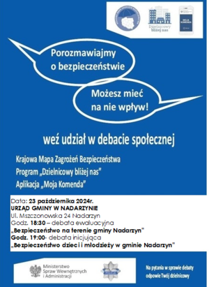 Zapraszamy na debaty społeczne w Nadarzynie