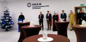 Wigilijne spotkanie w pruszkowskiej Komendzie Policji