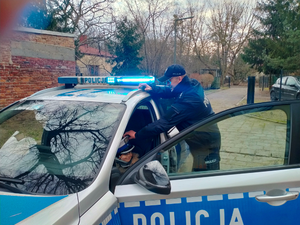 Policjanci podczas spotkania z przedszkolakami