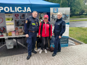 policjanci podczas Mundurowej Akcji Krwi