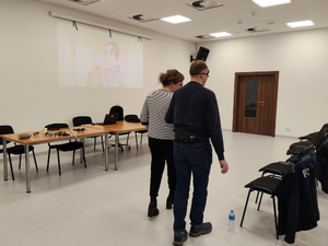 Szkolenie z zakresu komunikacji z osobami słabowidzącymi i niedowidzącymi w KPP Pruszków