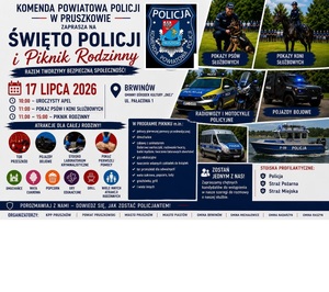 Święto Policji w Brwinowie – uroczysty apel i Piknik Rodzinny. Zapraszamy 17 lipca!
